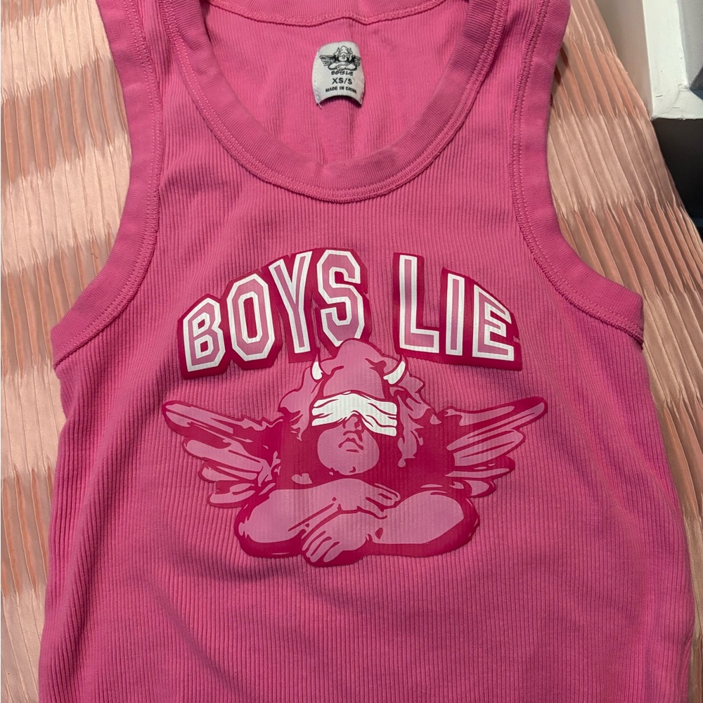 Boys Lie Pink Tank Top